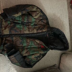 Jordan Camo Puffer Jacket kids size 6